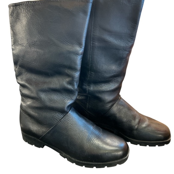 NEW BRAZILIAN 🤩 “KHOMBU” Women’s Lined Black Leather Boots Sz 7 - Picture 3 of 9